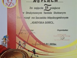 Sukces naszych uczniów w tenisie stołowym &raquo; Sukces naszych uczniów w tenisie stołowym